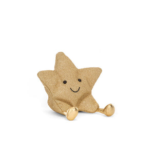 Festive Star Friend! The Jellycat Amuseable Star with Glittering Gold, Huggable Arms & Shiny Boots.