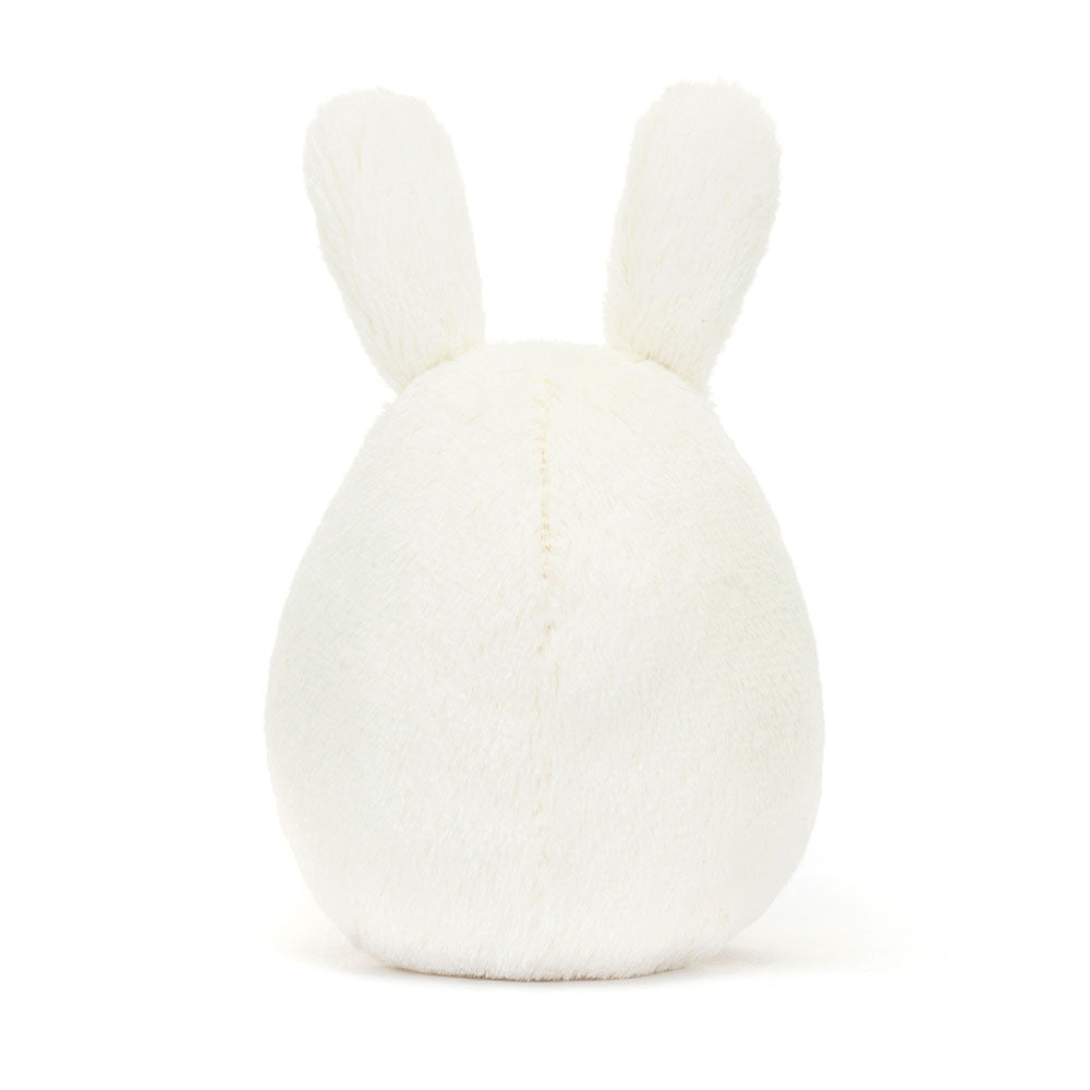 Back view of the Jellycat Amuseables Bunny Egg highlighting the plush material.