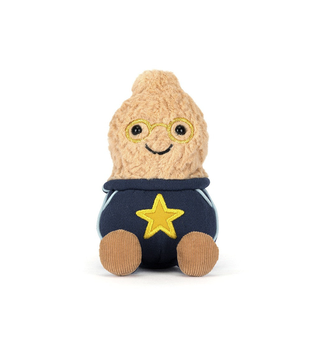 Amuseables Peanut with glasses and navy star outfit front view