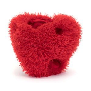 Red Suit Only: Jellycat Bartholomew Bear Heartthrob's red heart costume, a soft and cuddly accessory.