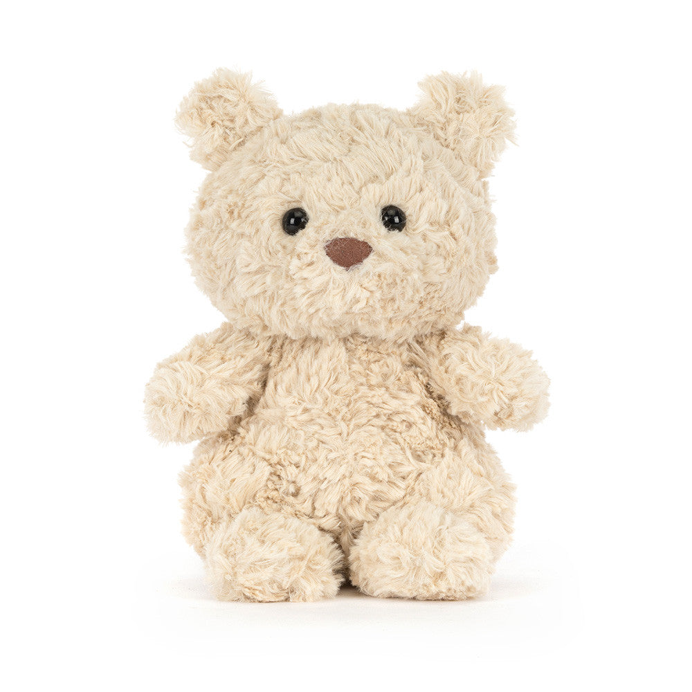Jellycat Bartholomew Bear Junior sitting front view on white background