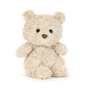 Bartholomew Bear Junior soft toy front view on white background