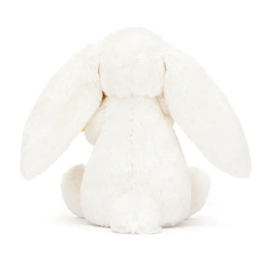 Check out the soft fur & fluffy tail of Bashful Daffodil Bunny! This sweet friend holds a symbol of hope & makes a thoughtful gift for new beginnings. Hop to it & grab yours!