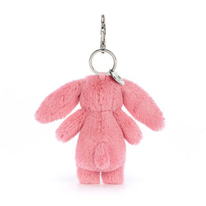 Back view of the Jellycat Bashful Bunny Pink Bag Charm