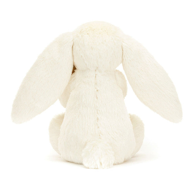 Back View:  Add a touch of whimsy to your workspace with Bashful Bunny with Pencil! Highlighting the super soft Jellycat fur in cream.