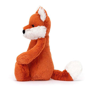 Check out the fluffy tail & charming details of the Bashful Fox Cub! This playful pal is ready for adventures & cuddles, wherever you go.