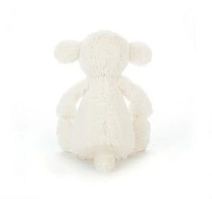 Floppy ears galore! Jellycat's Bashful Lamb charms with its soft fur, playful tail, and iconic droopy ears – perfect for sheepy dreams.