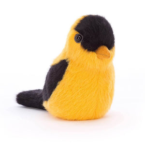 Children's soft toy from Jellycat in the form of a Goldfinch bird.