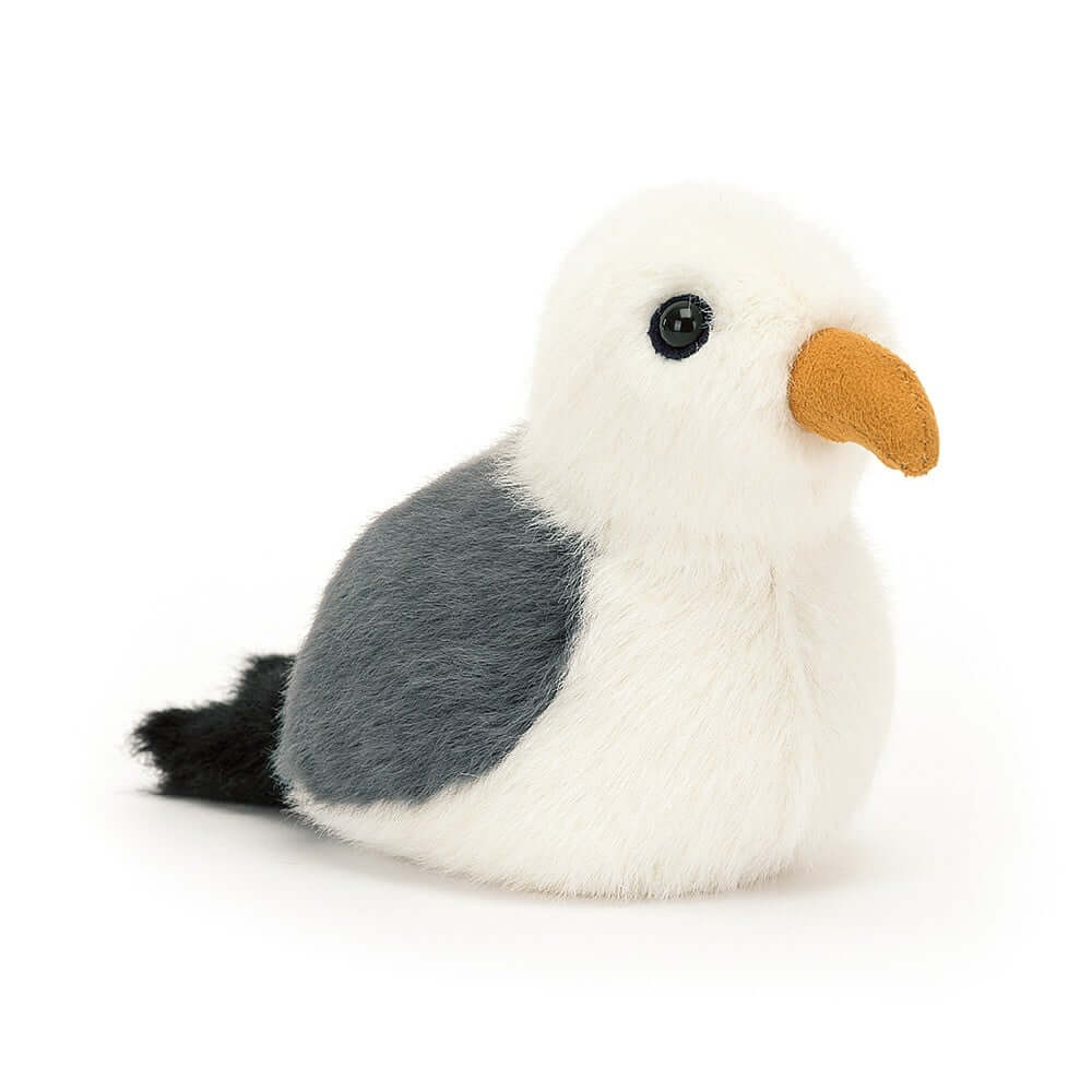 Children's soft toy from jellycat in the image of a seagull.
