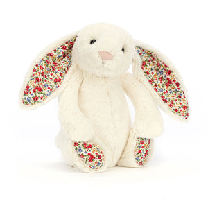 Spring has sprung! Blossom Bashful Bunny, with her floral ears and paws, is ready for cuddles. 