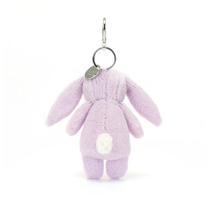 Jellycat Jasmine Bunny charm hops into your heart with vibrant details & sturdy clip - add springtime magic to your everyday. 