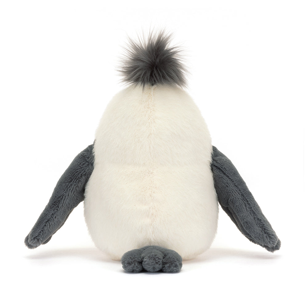 Downy soft Jellycat Chip Seagull from behind.