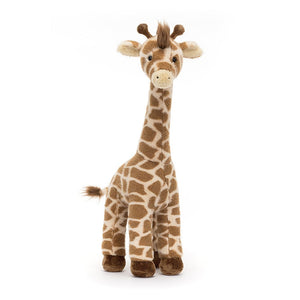 Towering cuteness at an angle: Meet Jellycat Dara Giraffe, the 56cm plush pal bringing safari dreams to life. Her soft fur & friendly smile invite endless adventures.