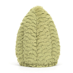 Back view of the Jellycat Forest Fauna Bear, displaying its shaggy textured fur and rounded cuddly design.