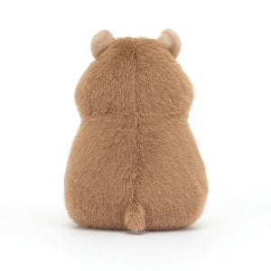 Tailored for cuddles: The back view of Jellycat's Gordy Guinea Pig reveals his soft fur, podgy form, and cute tail. Perfect for cozy snuggles after piggy escapades.