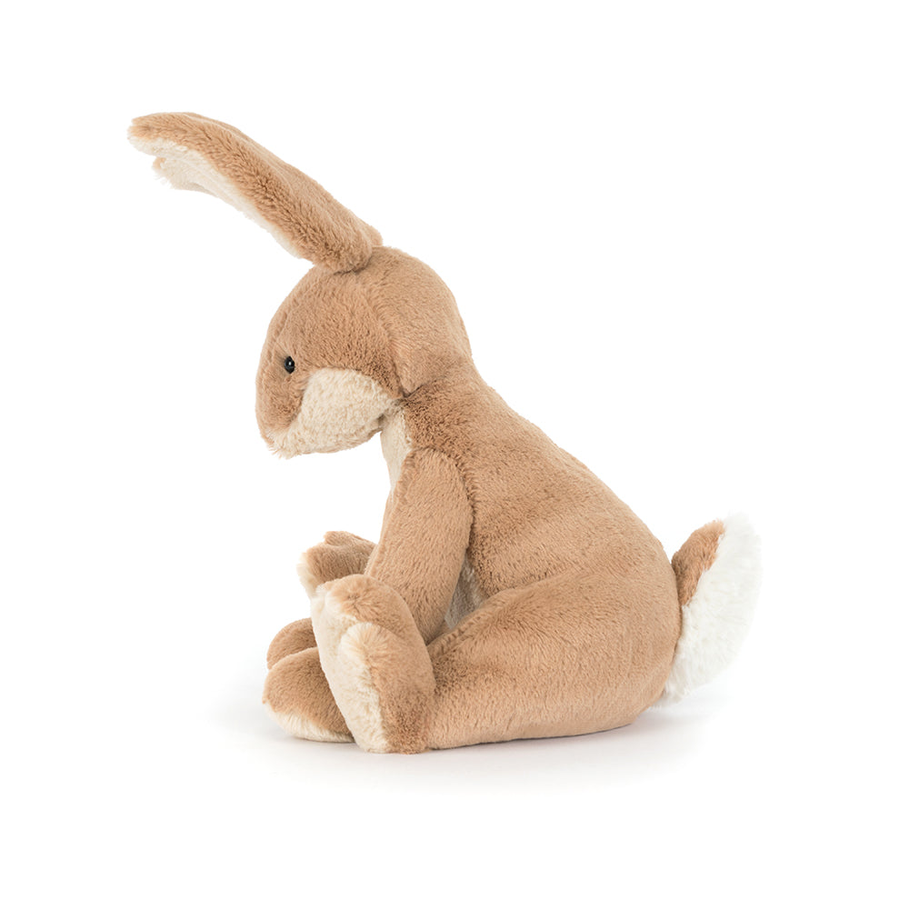 Side view of Jellycat Horticus Hare, showing its adorable profile and cuddly size.