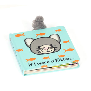 Angled view of the Jellycat If I Were a Kitten book, showing its thick board pages and interactive design.