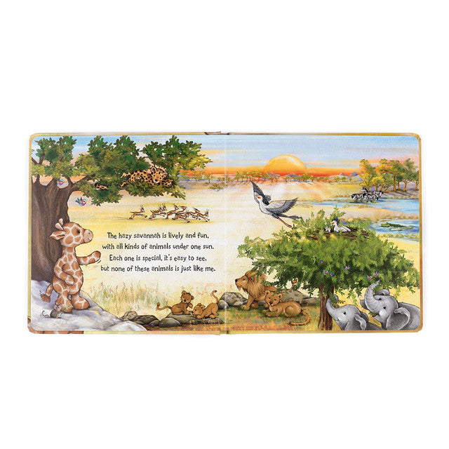 Open View: Spark self-discovery with Just Like Me! (21 cm tall). This rhyming children's book features colorful illustrations, a heartwarming story, and teaches the beauty of being unique.