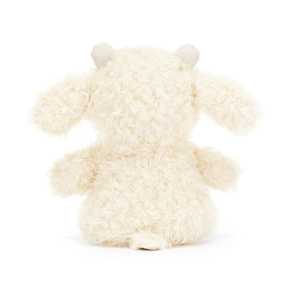 A rear view of Jellycat Little Goat