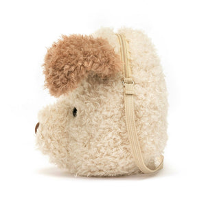 A side view of Jellycat Little Pup Bag.