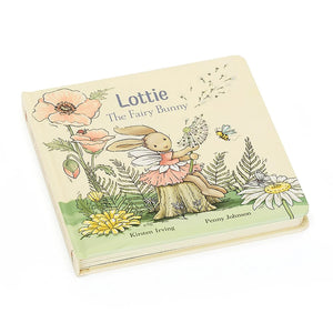  A gift for little dreamers! The Jellycat Lottie Fairy Bunny Book (19cm x 19cm) features a hardcover design with a story about a dancing fairy bunny. 