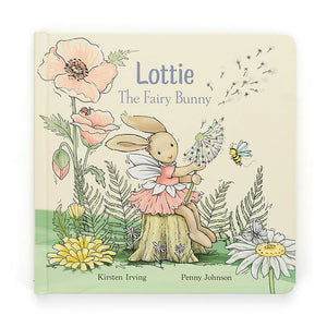 Bedtime story with a twirl! The Jellycat Lottie Fairy Bunny Book (19cm x 19cm) features a rhyming story about a fairy bunny who loves to dance, perfect for story time.