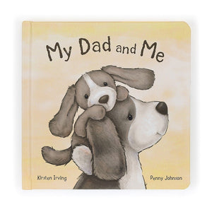 Straight On: Celebrate dads! The Jellycat My Dad and Me Book features a heartwarming illustration of a puppy cuddling its dad. Perfect for storytime with Dad. 