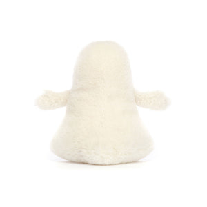 Cuddly & safe! Jellycat Ooky Ghost with luxuriously soft fur.