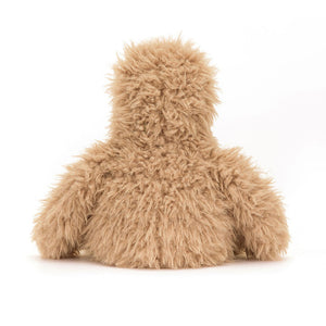 Back View: Cuddle up with calm! Jellycat Selma Sloth. Soft fur, long arms make this plush the perfect relaxation companion.