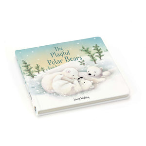 Bedtime story with a message! The Jellycat Playful Polar Bears Book (21cm x 21cm) features a hardcover design and a rhyming story about friendship and finding your place. 