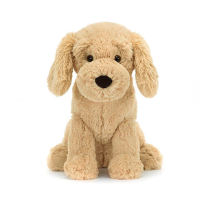 Super-soft snuggles: This frontal view of Jellycat's Tilly highlights her adorable face, floppy ears, & soft fur. Ideal for playtime fun.