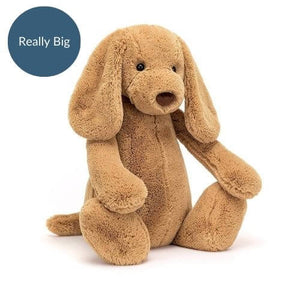 Cuddles gone BIG! Jellycat's Really Big Toffee Puppy offers endless snuggles & warmth.