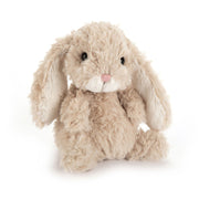Jellycat Yummy Bunny Beige plush toy with floppy ears.