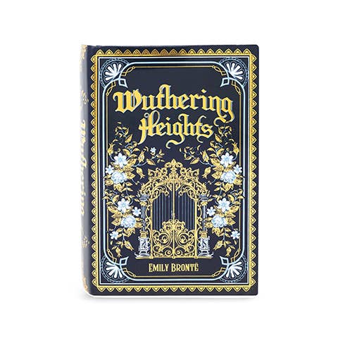 Wuthering Heights book vase side profile showing cylindrical shape