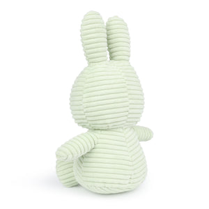 From Behind: Miffy Bunny Corduroy Fresh Mint plush with long ears.Crafted from luxuriously soft corduroy, a perfect gift for any Miffy fan.