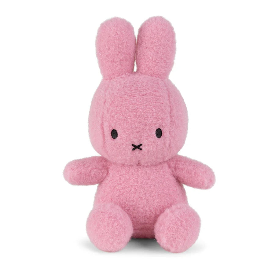 Miffy Cotton Candy rose pink recycled plush front view on white background