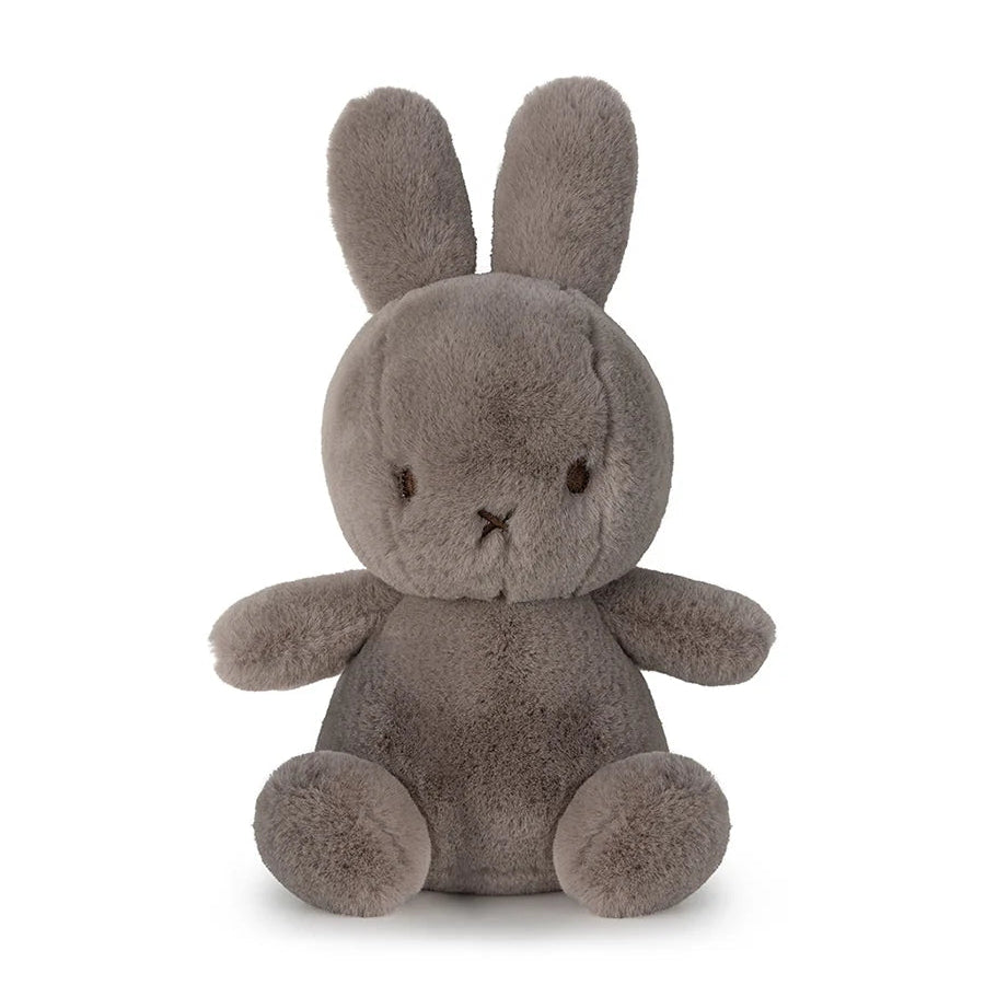 Miffy Cozy taupe faux cashmere plush front view on white background