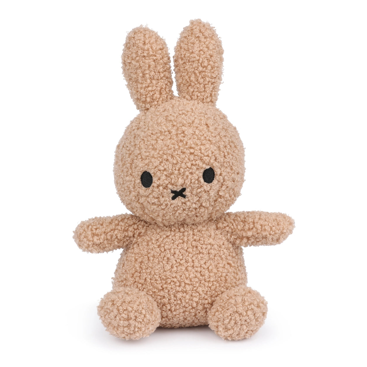 Miffy Tiny Teddy beige eco boucle plush front view on white background
