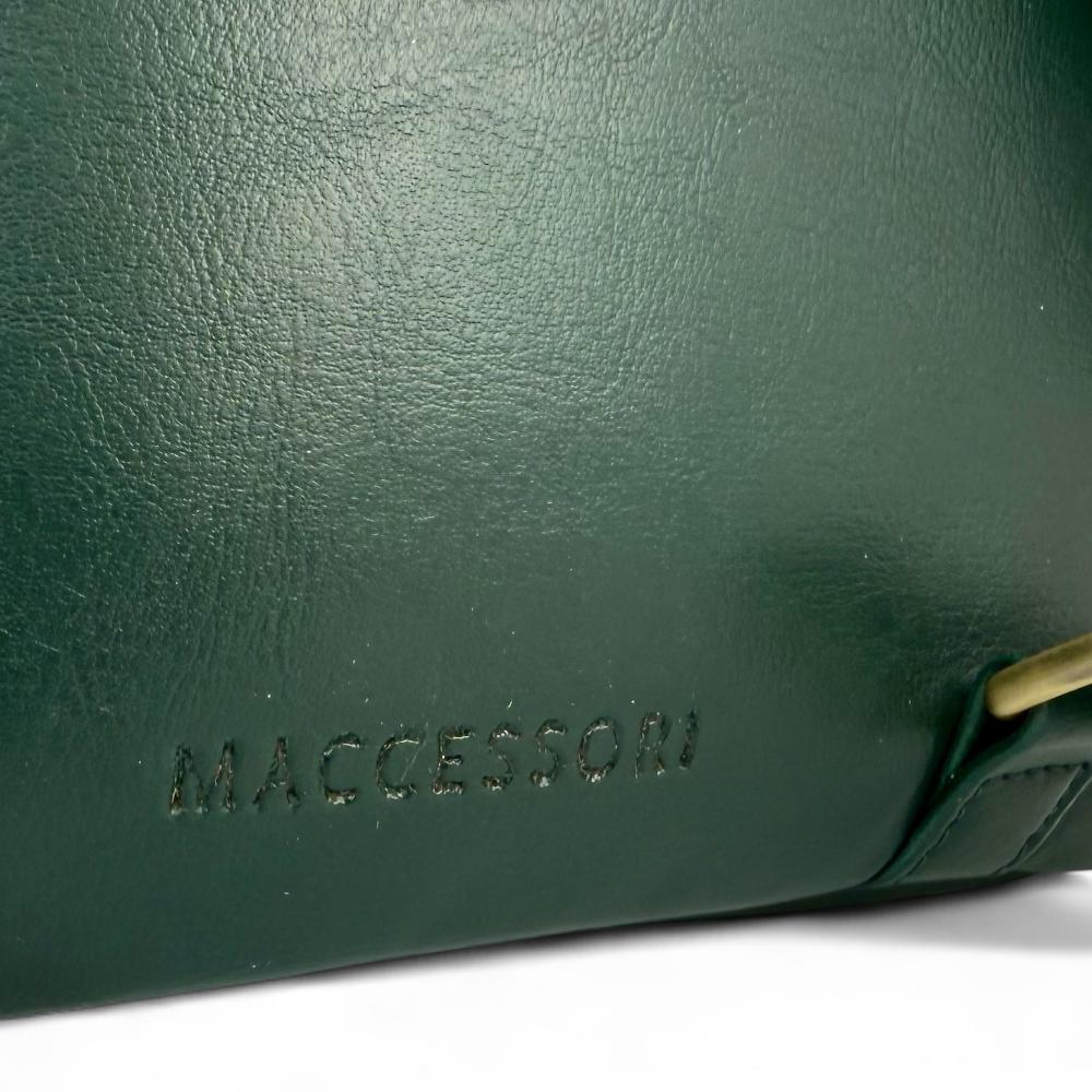 Baird Check Harris Tweed mini backpack interior showing zip pocket and lining.