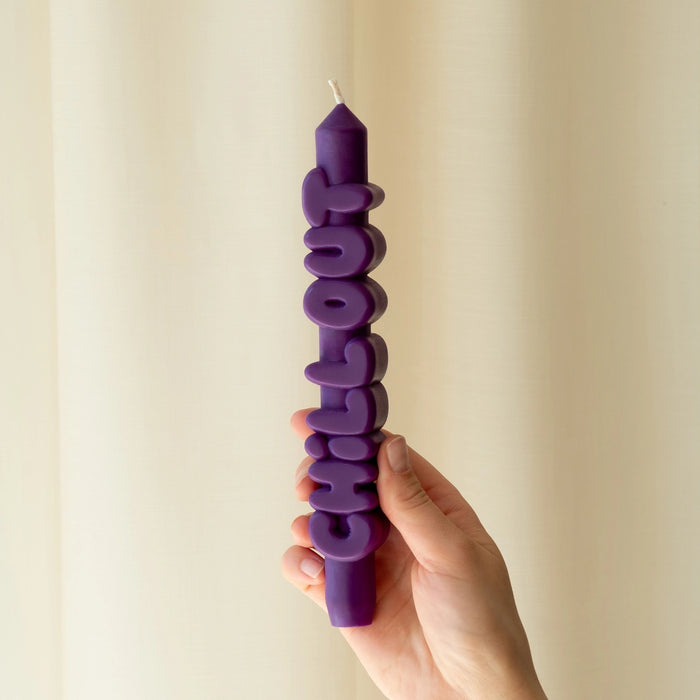 Nine Inch Chill Out Candle (Indigo)