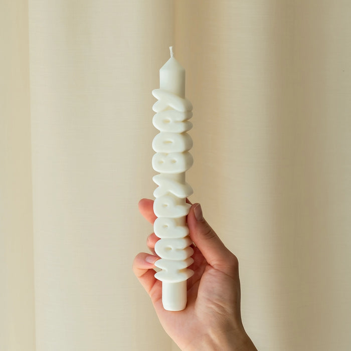 Nine Inch Happy Birthday Candle