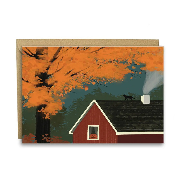 October Blank Card