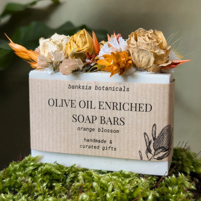 Orange Blossom Dried Flower Olive Oil Soap