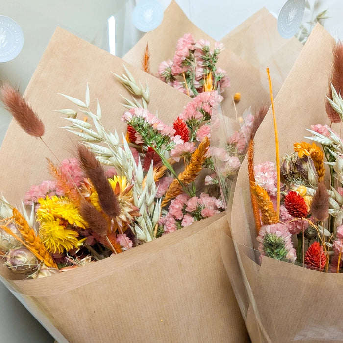 Orange Dried Flowers Arrangement