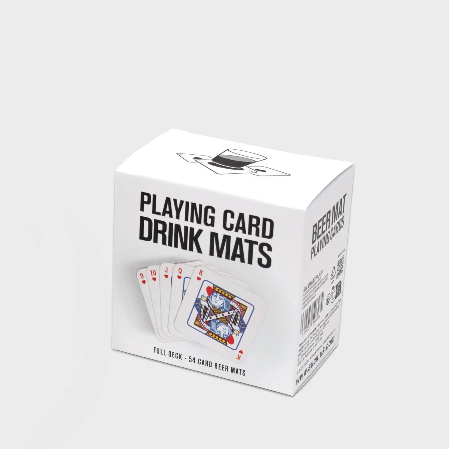 Box packaging for Playing Card Drink Mats.