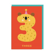 Age 3 Koala Birthday Card (11975)
