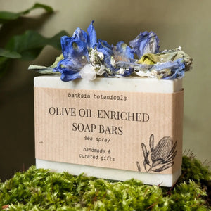 Handmade Sea Spray Soap, enriched with nourishing olive oil.