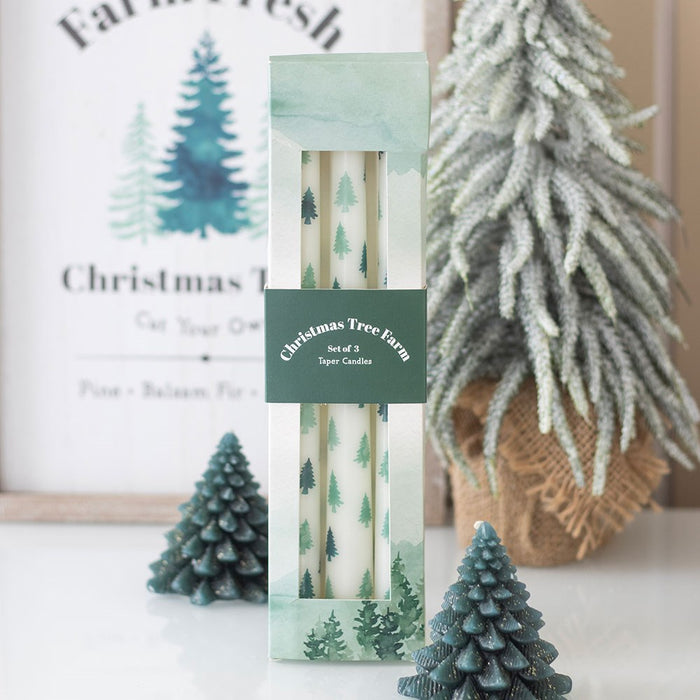 Set of 3 Christmas Tree Candles