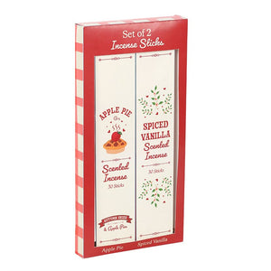 Two-box incense set featuring Apple Pie and Spiced Vanilla scents.