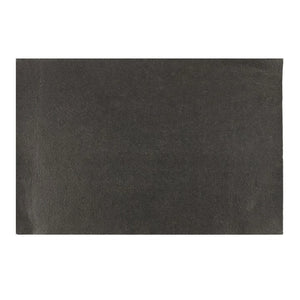Underside of Halloween coir doormat showing non-slip black rubber backing.